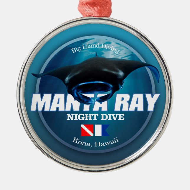 Kona Night Dive (DD2) Metal Tree Decoration (Front)