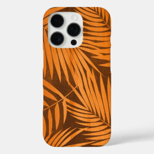 Kona Palms Hawaiian Leaf Faux Wood Koa Amber iPhone 16 Pro Case