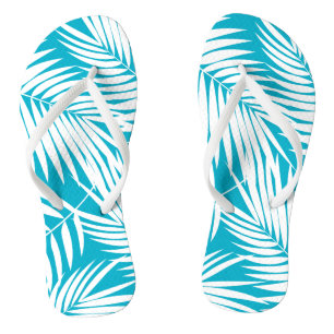 Kona Palms Hawaiian Leaf Tropical Flip Flops