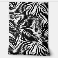 Kona Palms Hawaiian Tropical Leaf - Black