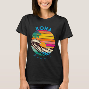 Kona Retro 1980s Style Hawaii Beach T-Shirt