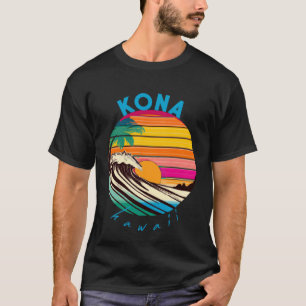 Kona Retro 1980s Style Hawaii Beach T-Shirt