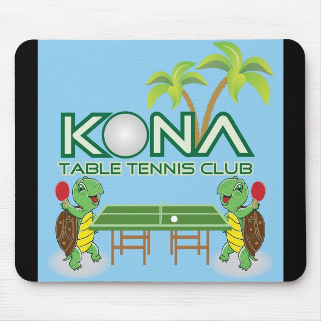 Kona Table Tennis Club Mouse Mat (Front)