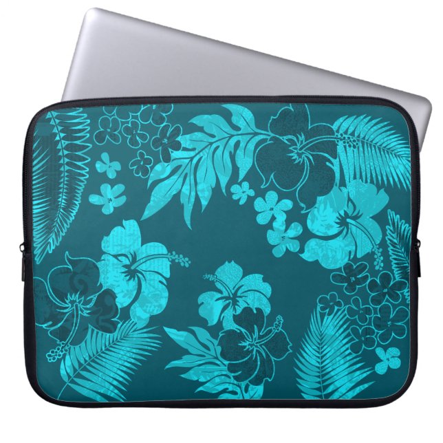 Kona Times Hawaiian Neoprene Wetsuit Laptop Sleeve (Front)