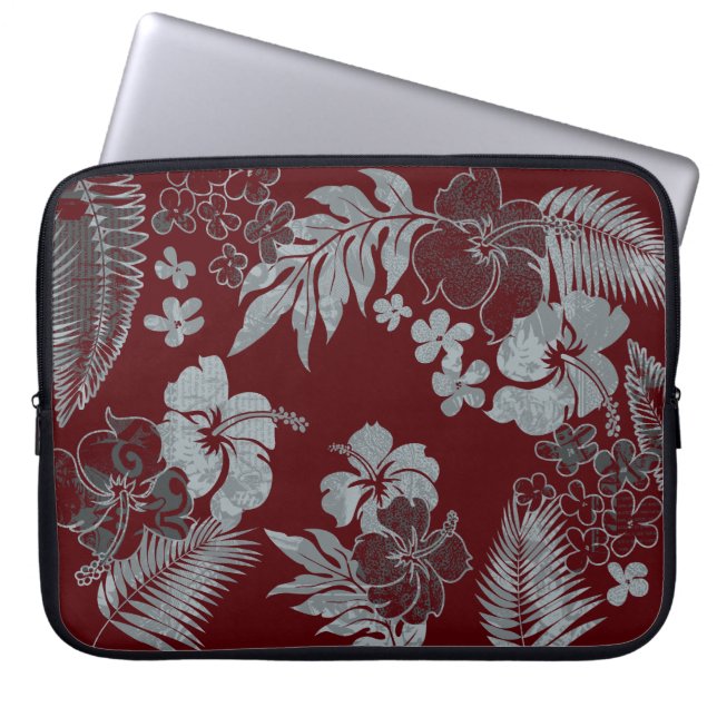Kona Times Hawaiian Neoprene Wetsuit Laptop Sleeve (Front)