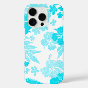 Kona Times Hibiscus Hawaiian Engineered Aqua iPhone 16 Pro Case