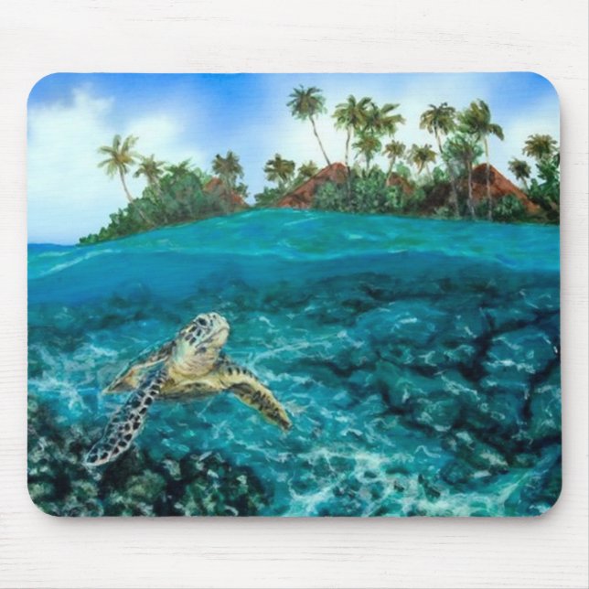 Kona Village Turtle Mouse Mat (Front)