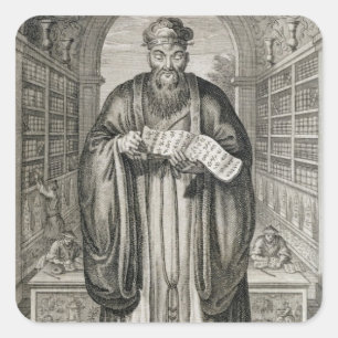 Kong-Fu-Tse, or Confucius, the Most Celebrated Phi Square Sticker