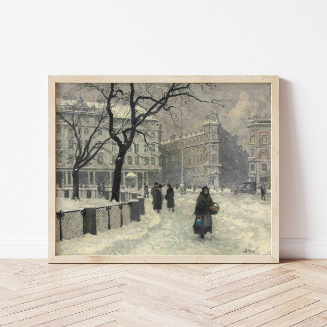 Kongens Nytorv Copenhagen in Winter | Paul Fischer Poster (Creator Uploaded)