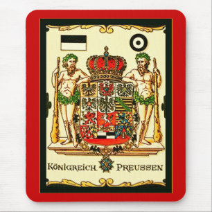 Königreich Preussen ~ Vintage Coat of Arms Print Mouse Mat