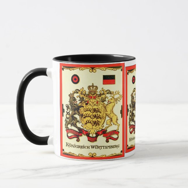 Königreich Württemberg ~ Vintage Coat of Arms Mug (Left)