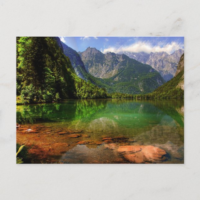 Konigssee Bavaria Berchtesgaden Holiday Postcard (Front)