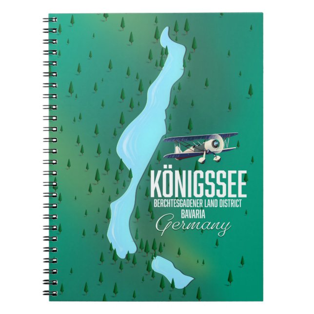 Konigssee Berchtesgadener Germany Notebook (Front)