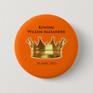 Koning Willem-Alexander 6 Cm Round Badge