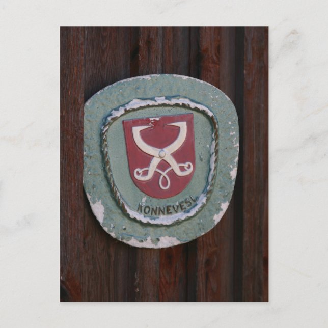 Konnevesi Door Plate postcard (Front)