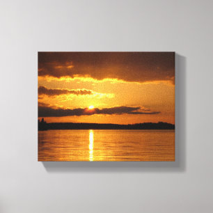 Konnevesi Sunset premium canvas print