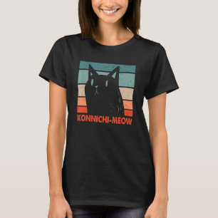 Konnichimeow Beautiful Cat Cute Kitten Japanese 1 T-Shirt