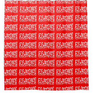Konnichiwa! Japanese Hello! こんにちは Nihongo Language Shower Curtain