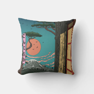 Konnichiwa Japanese Sunset Cushion