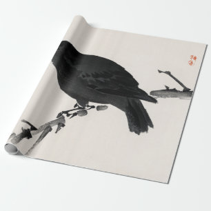 Kōno Bairei Crow Wrapping Paper