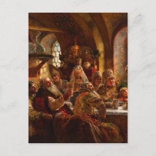 Konstantin Makovsky - A Boyar Wedding Feast Postcard