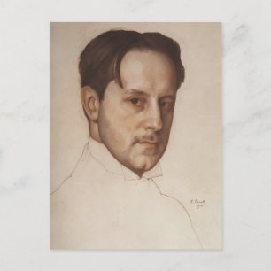 Konstantin Somov- Portrait of M. Dobuzhinsky Postcard