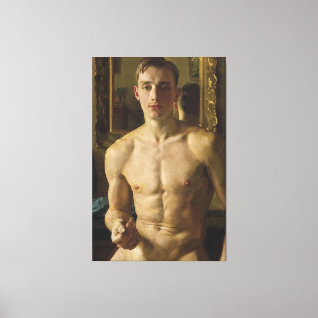 Konstantin Somov - The Boxer (1933) Canvas Print (Front)