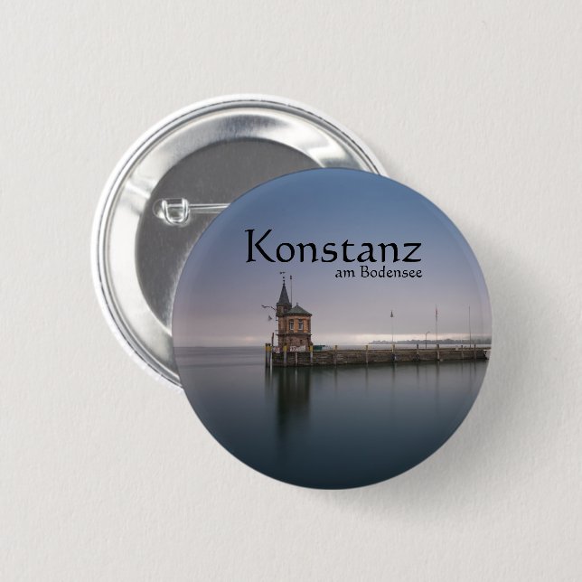Konstanz Souvenir 6 Cm Round Badge (Front & Back)