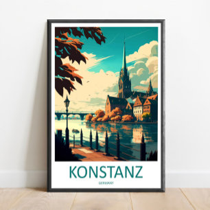 Konstanz Travel Print Wall Art Konstanz Wall Hangi