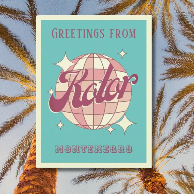 Kontor Montenegro vacation Retro Vintage Postcard (Creator Uploaded)