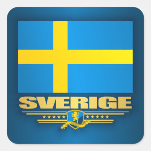 Konungariket Sverige Square Sticker