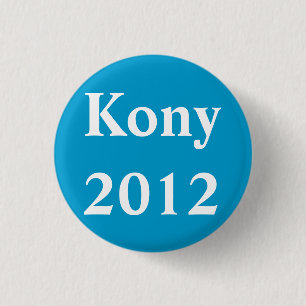 Kony 2012 3 cm round badge