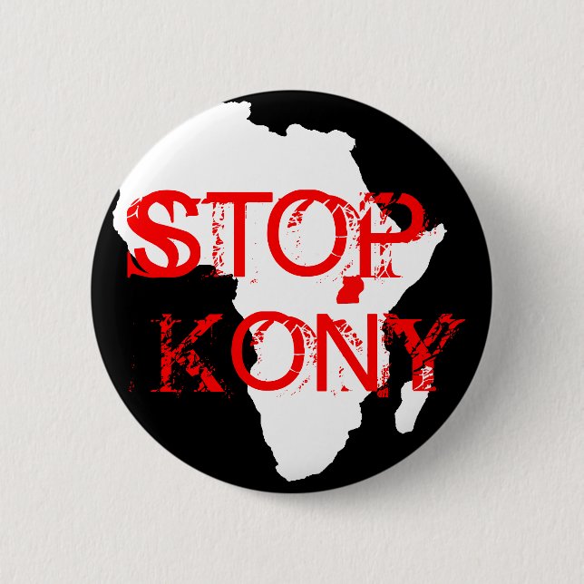 Kony 2012 6 cm round badge (Front)