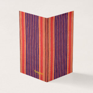 Konymoi colourful Stripes Folded Card