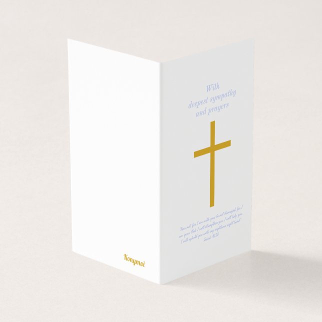 Konymoi "Sympathy Card" with a bible verse (Outside)