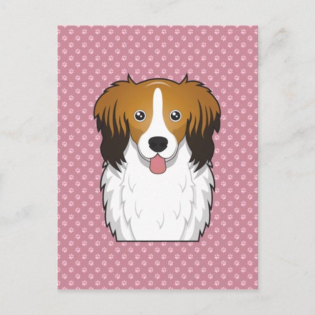 Kooiker Hound Cartoon Postcard (Front)