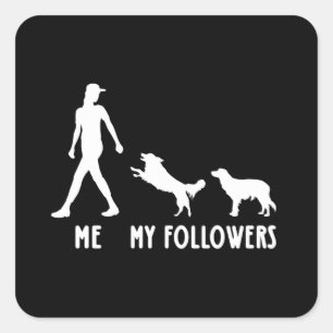 kooikerhondje My Followers Shirt kooikerhondje Dog Square Sticker