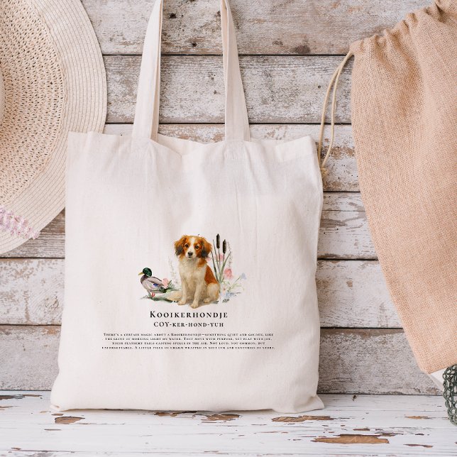 Kooikerhondje Watercolor Dog  Tote Bag (Creator Uploaded)
