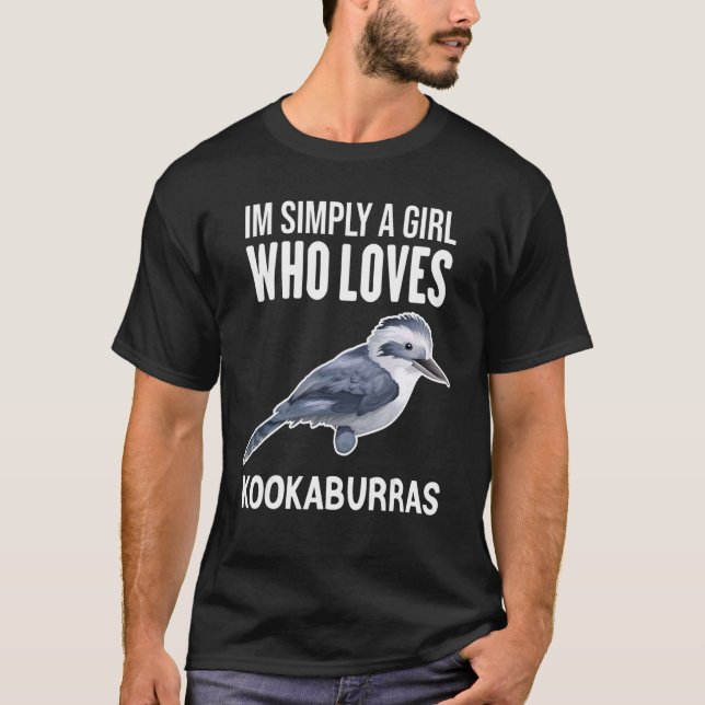Kookaburra Laughing Australian Kookaburra Fan Bird T-Shirt (Front)