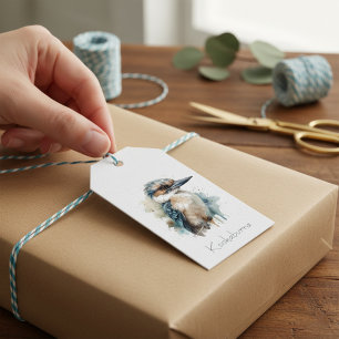 Kookaburra on a Branch, custom Gift Tags