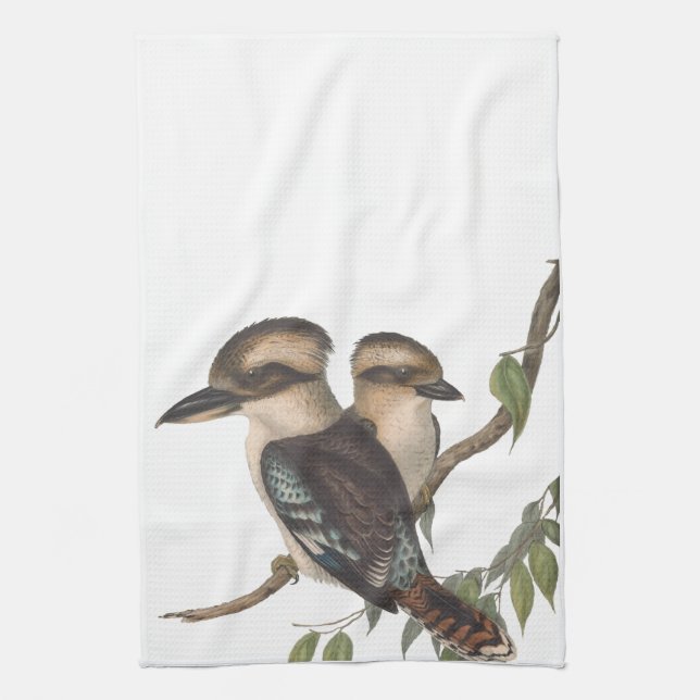 Kookaburra tea towel (Vertical)