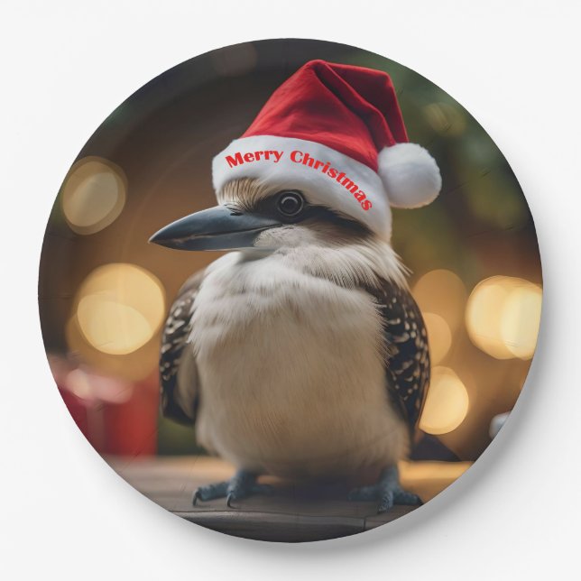 "Kookaburras' Christmas Cheer" Paper Plate (Front)