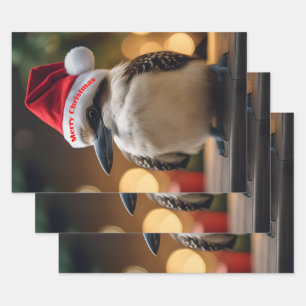 "Kookaburras' Christmas Cheer" Wrapping Paper Sheet
