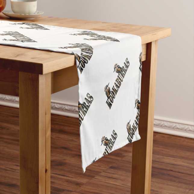 Kookaburras Is The Word Made With Kookaburras, Short Table Runner (In Situ)