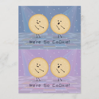 Kooky Cookies Cuttable Valentine Cards Purple Blue