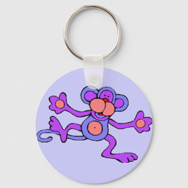 Kooky Monkey Key Ring (Front)