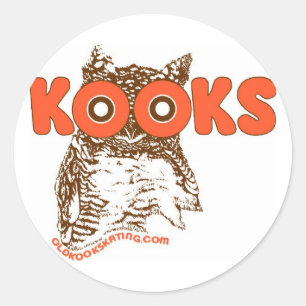 Kooky Owl Round Sticker