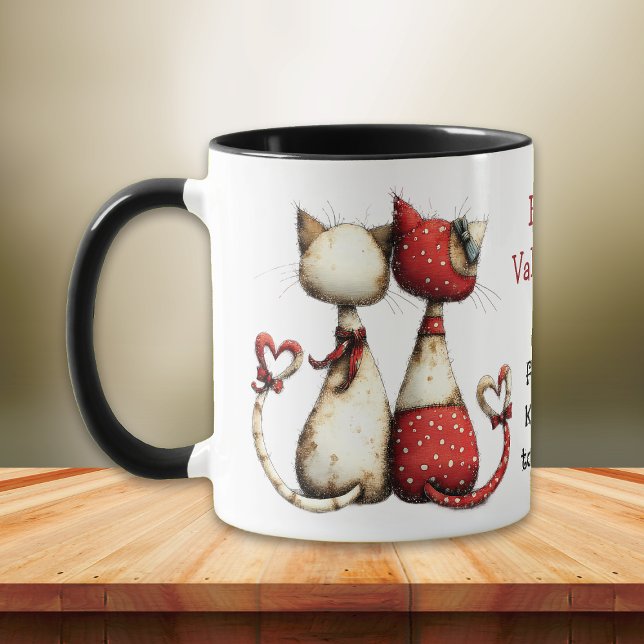 Kool Cat Cute Valentine's Day  Mug (Creator Uploaded)
