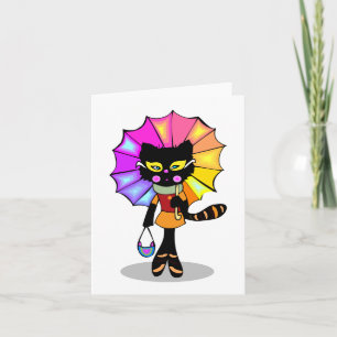 kool cat - Fun note card