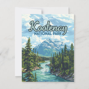 Kootenay National Park Canada BC Flat Card